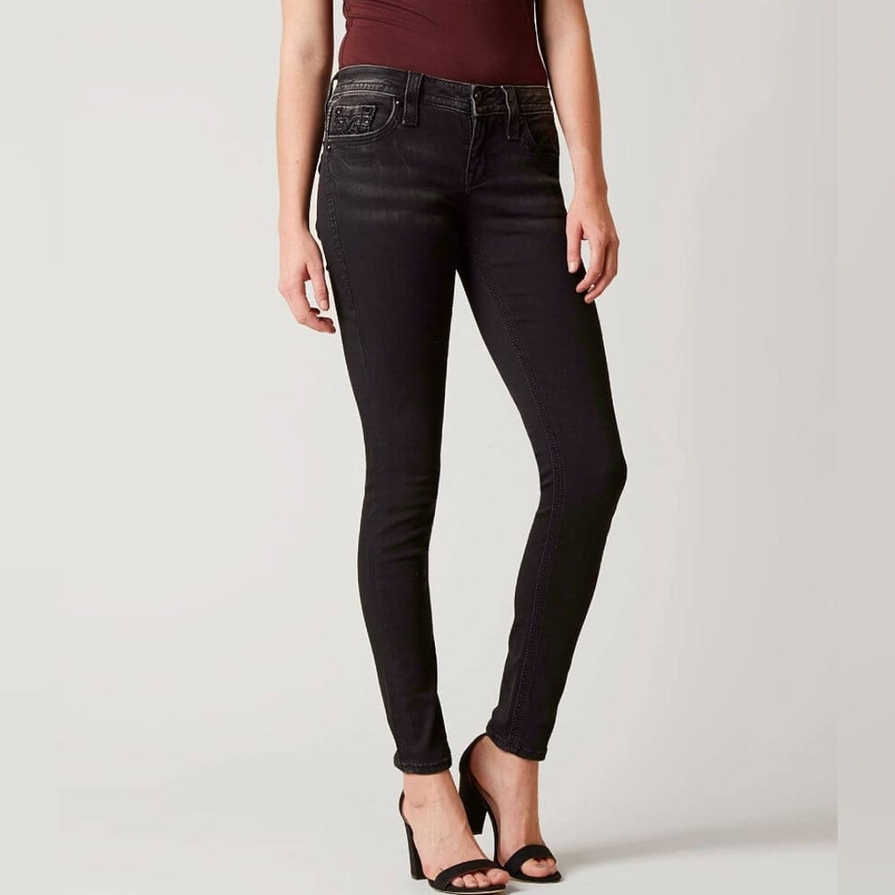 Rock Revival Black Ena Skinny Stretch Jeans Size 29
